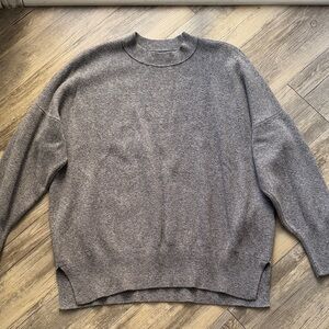 Abercrombie & Fitch Crewneck Sweater in Gray